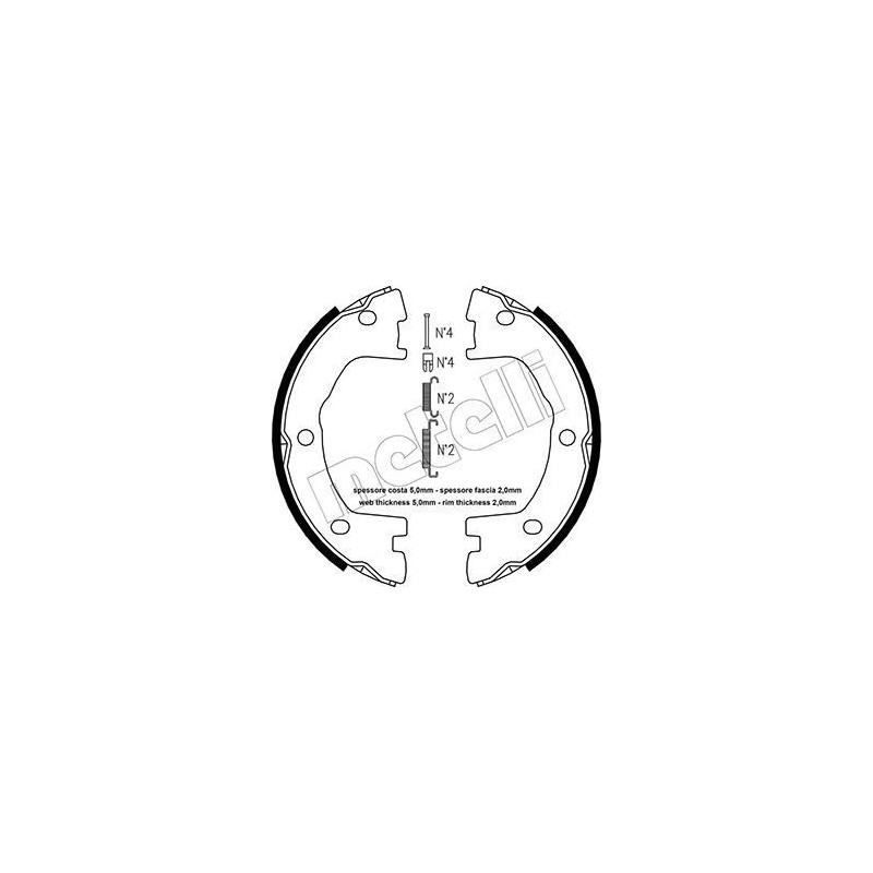 Ganasce freno - METELLI