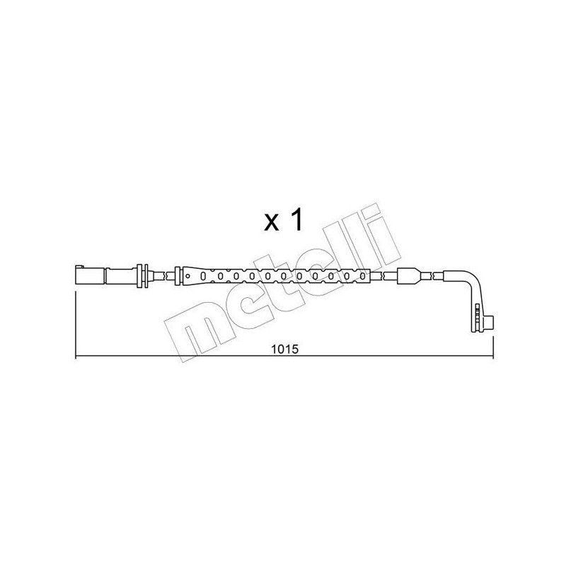 Indicatore usura freno asse posteriore - METELLI