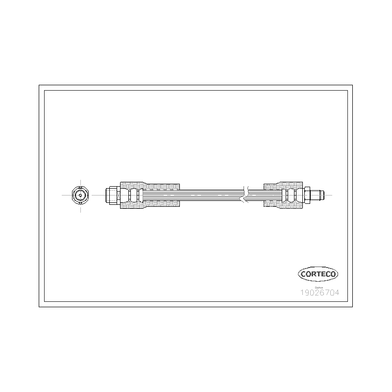 Flessibile freno asse anteriore - CORTECO