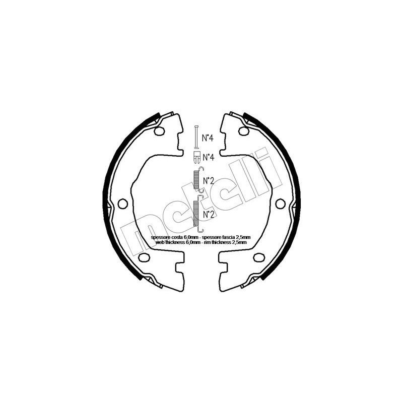 Ganasce freno - METELLI