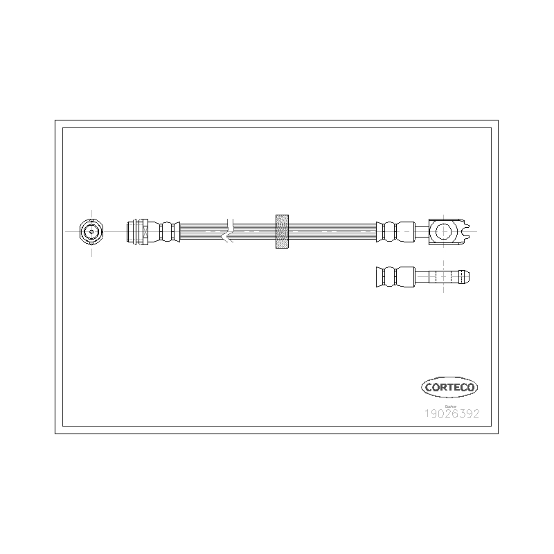 Flessibile freno asse anteriore - CORTECO