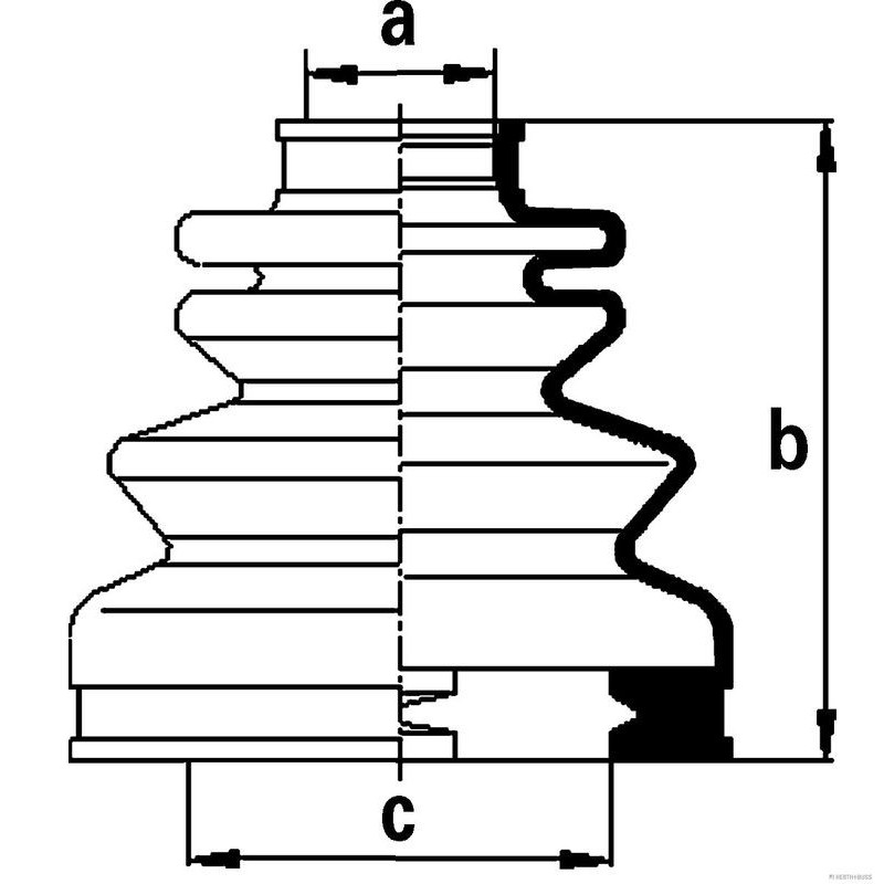 Cuffia semiasse - JAKOPARTS