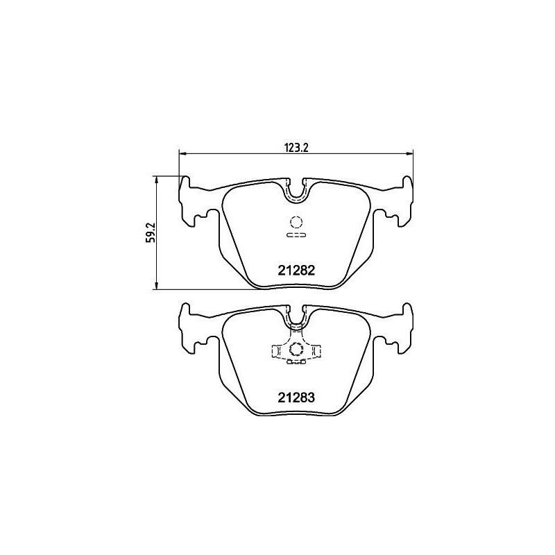 Pastiglie freno asse posteriore - HELLA BRAKE