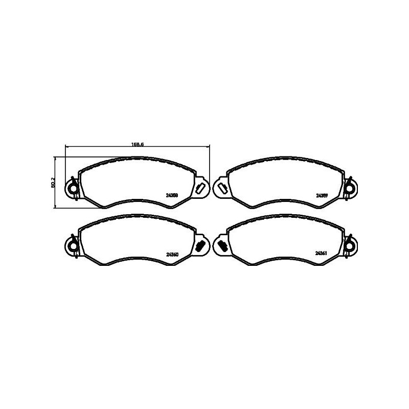 Pastiglie freno asse anteriore - PAGID