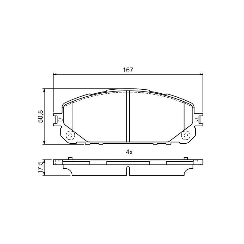 Pastiglie freno asse anteriore - BOSCH