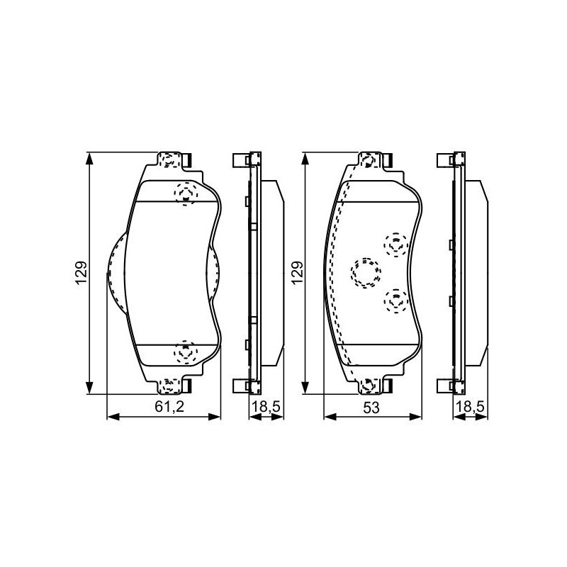 Pastiglie freno asse anteriore - BOSCH
