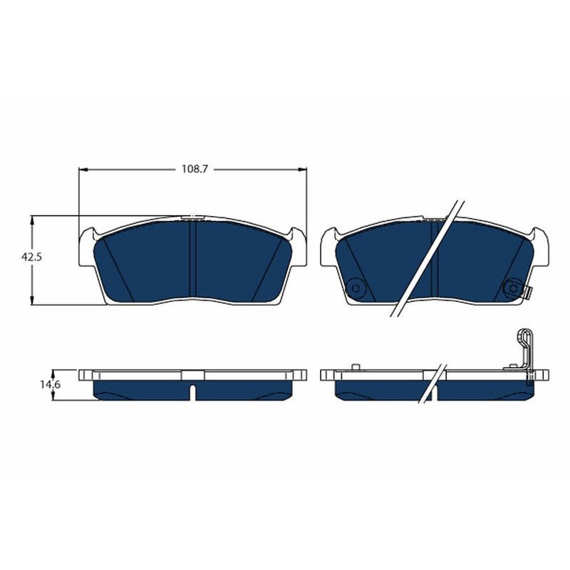 Pastiglie freno asse anteriore - TRW