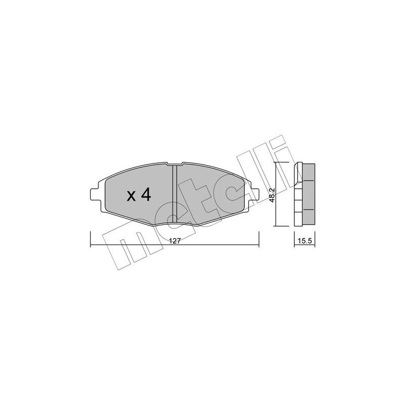Pastiglie freno asse anteriore - METELLI