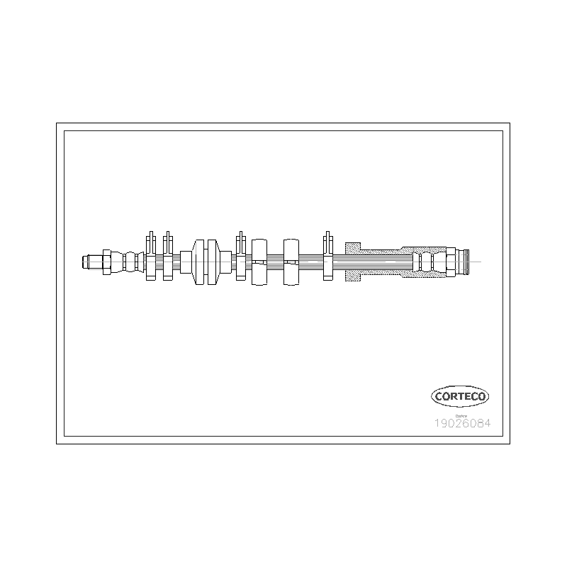 Flessibile freno asse anteriore - CORTECO