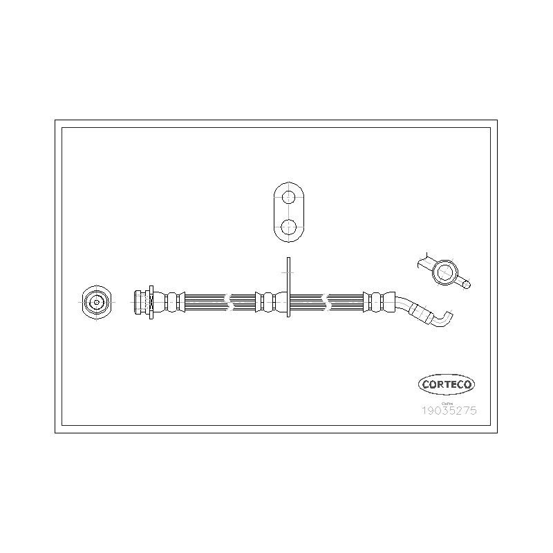 Flessibile freno asse anteriore - CORTECO