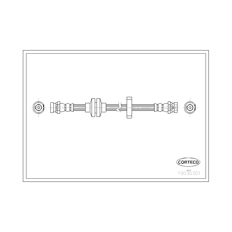 Flessibile freno asse anteriore - CORTECO