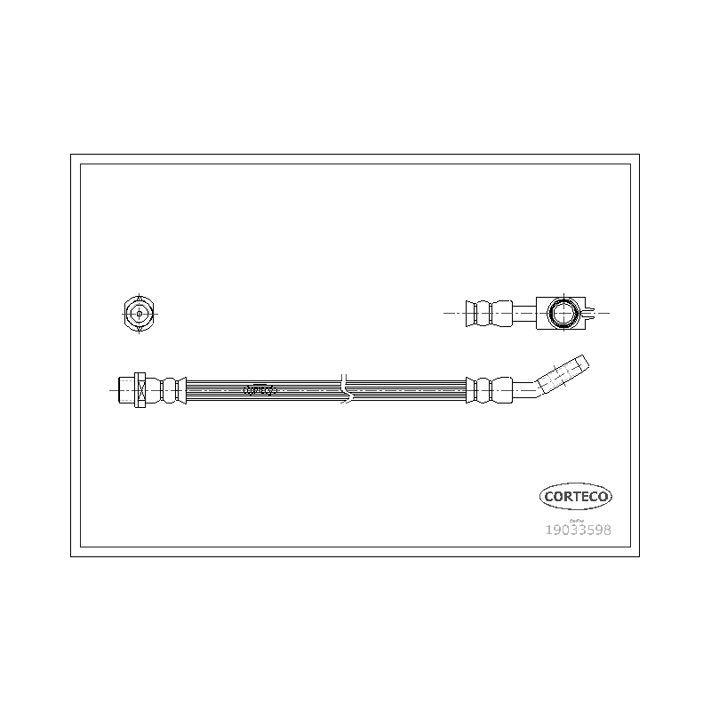 Flessibile freno asse posteriore - CORTECO