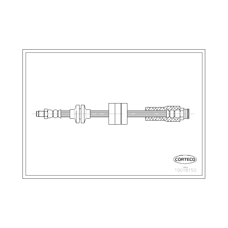 Flessibile freno asse anteriore - CORTECO