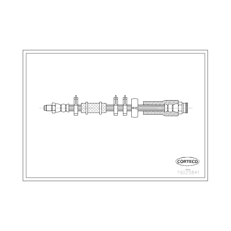 Flessibile freno asse anteriore - CORTECO