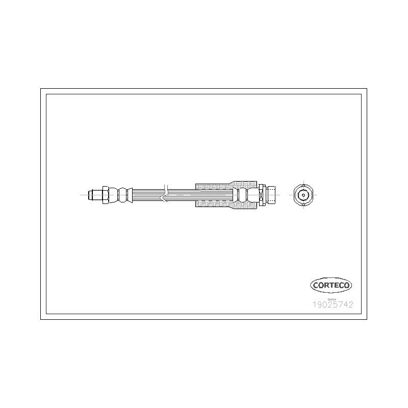 Flessibile freno asse anteriore - CORTECO