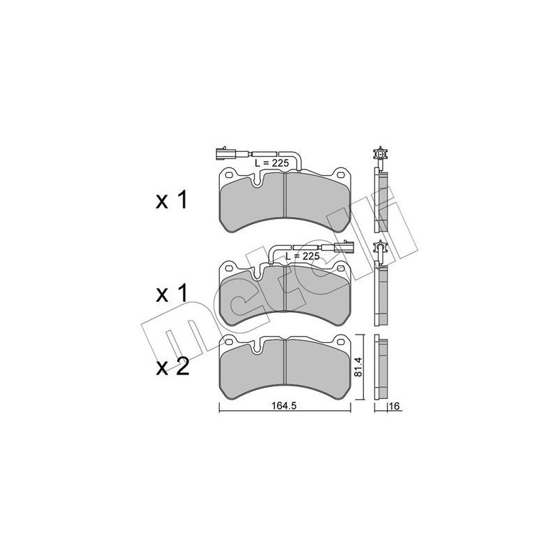 Pastiglie freno asse anteriore - METELLI