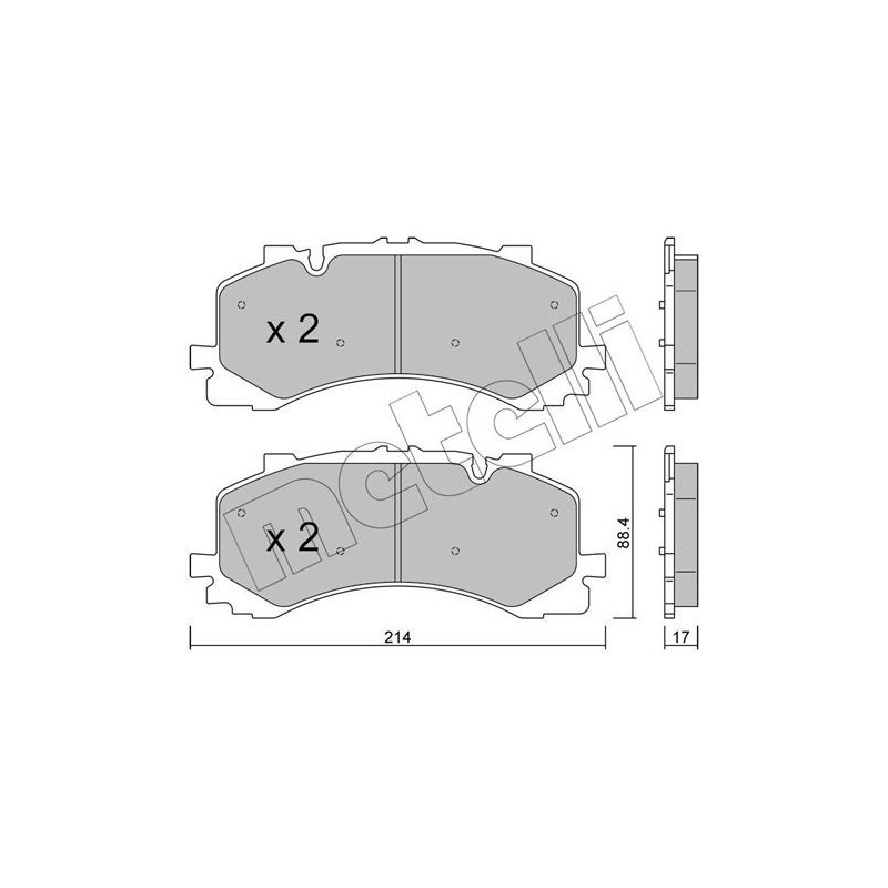 Pastiglie freno asse anteriore - METELLI