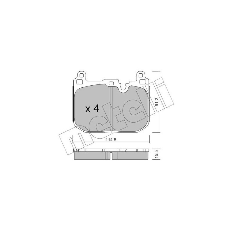 Pastiglie freno asse anteriore - METELLI