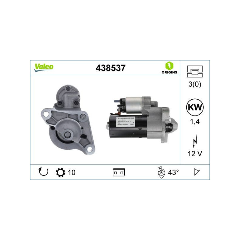 Motorino avviamento - VALEO