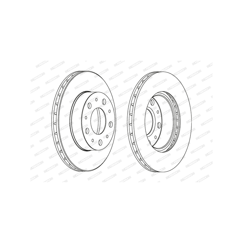 Disco freno asse anteriore - FERODO