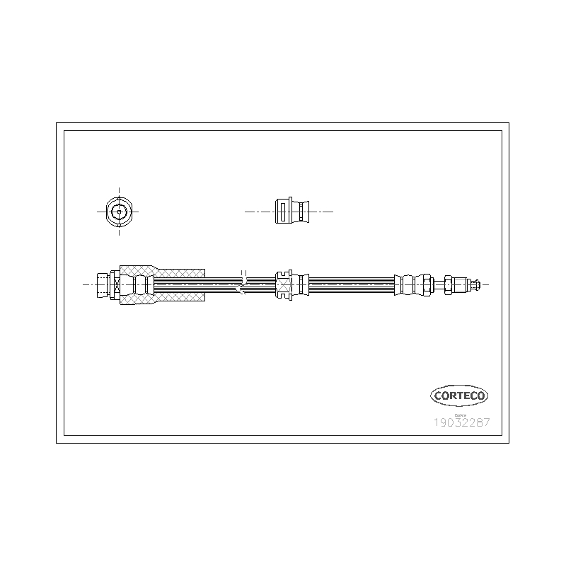 Flessibile freno asse anteriore - CORTECO