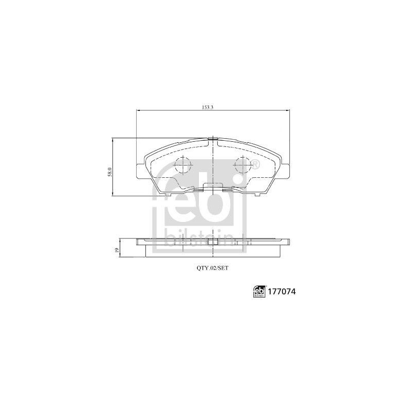 Pastiglie freno asse posteriore - FEBI