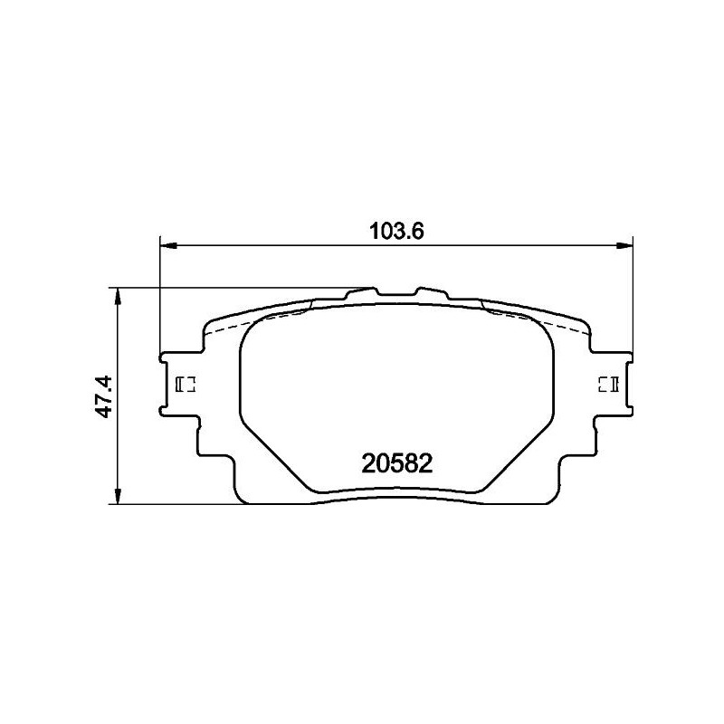 Pastiglie freno asse posteriore - HELLA BRAKE