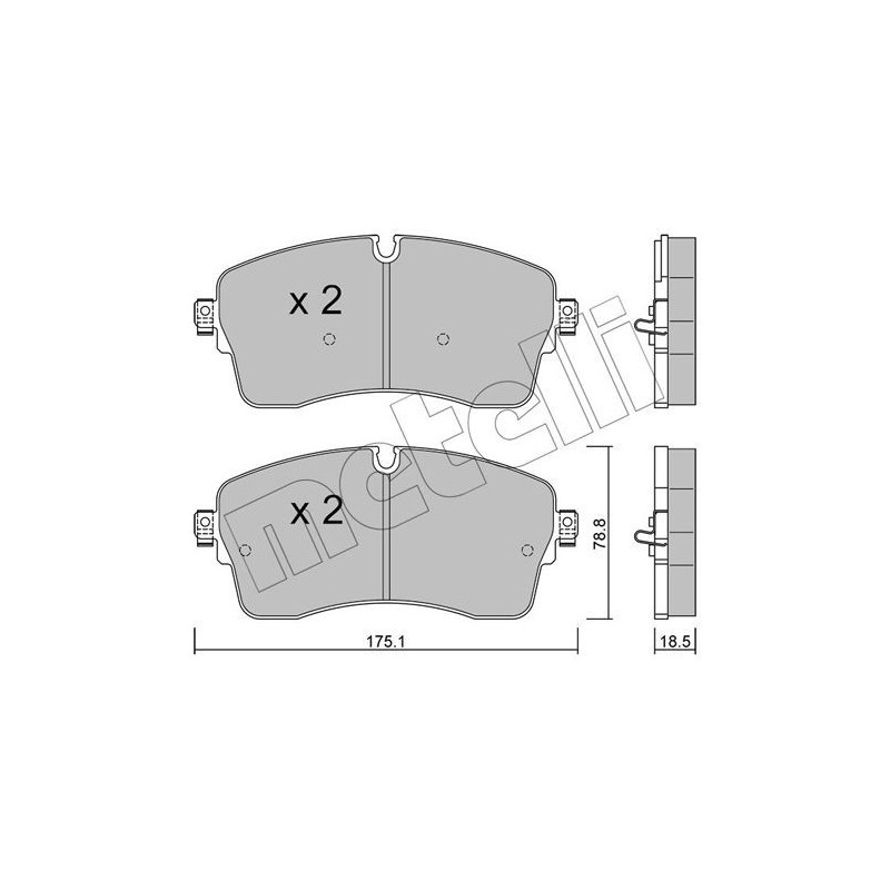 Pastiglie freno asse anteriore - METELLI