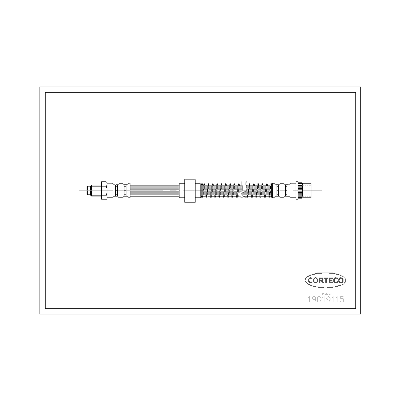 Flessibile freno asse anteriore - CORTECO