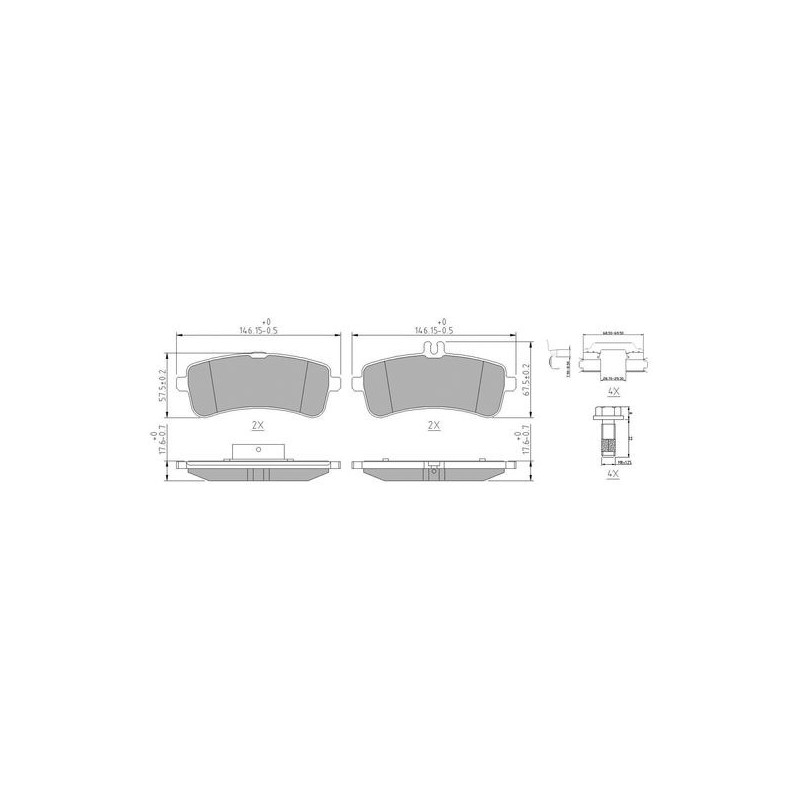 Pastiglie freno asse posteriore - FERODO