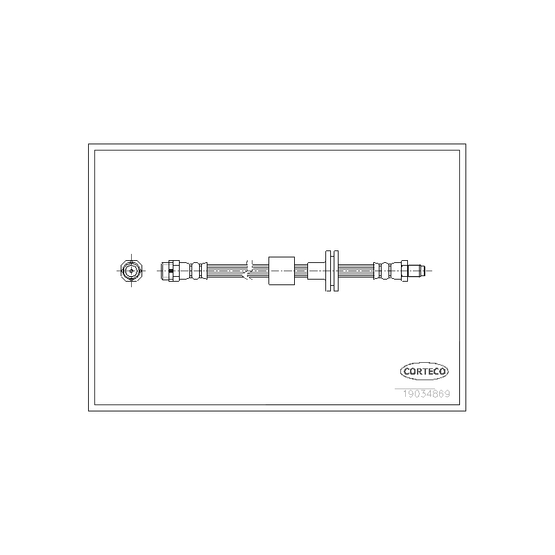 Flessibile freno asse anteriore - CORTECO