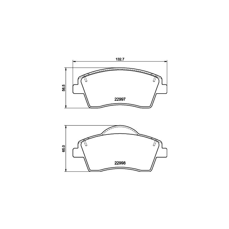 Pastiglie freno asse anteriore - HELLA BRAKE