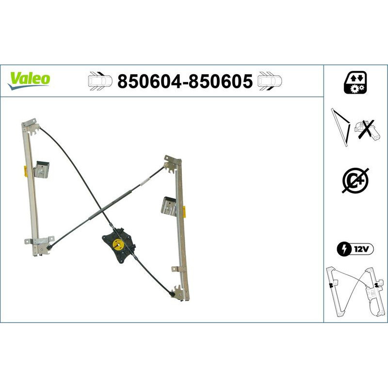 Alzacristalli anteriore - VALEO