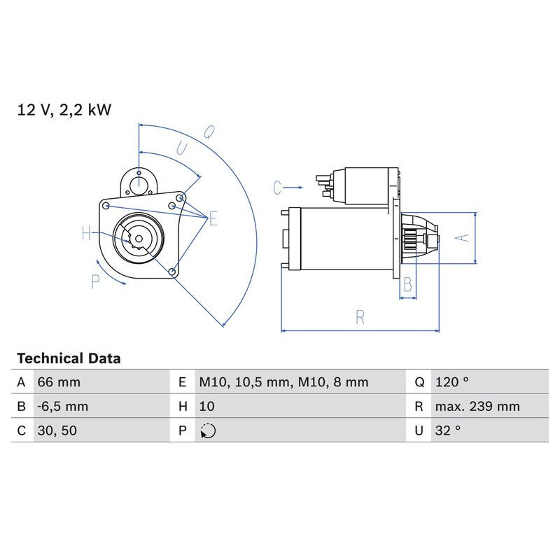 Motorino avviamento - BOSCH