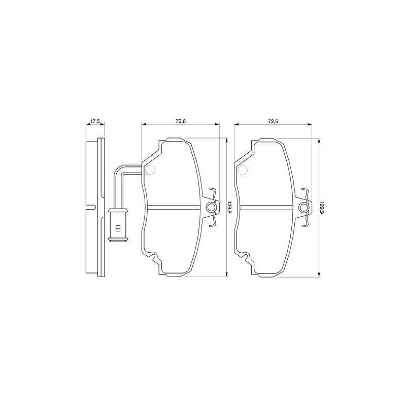 Pastiglie freno asse anteriore - BOSCH