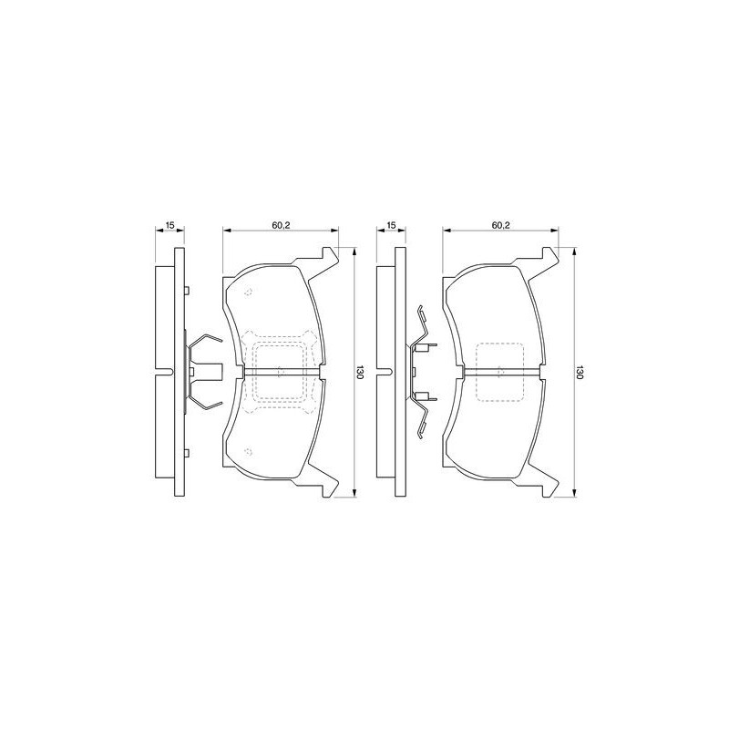 Pastiglie freno asse anteriore - BOSCH