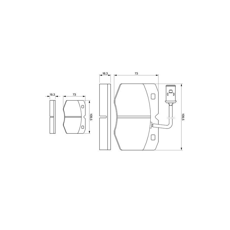 Pastiglie freno asse posteriore - BOSCH