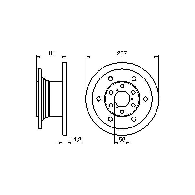 Disco freno asse anteriore - BOSCH