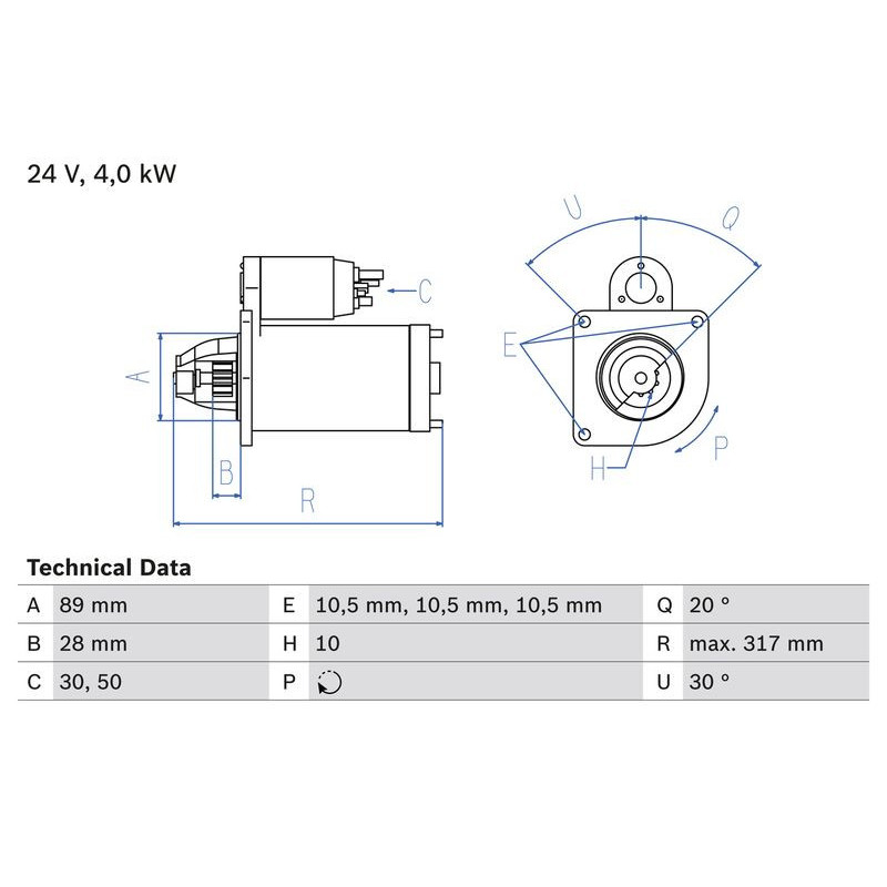 Motorino avviamento - BOSCH