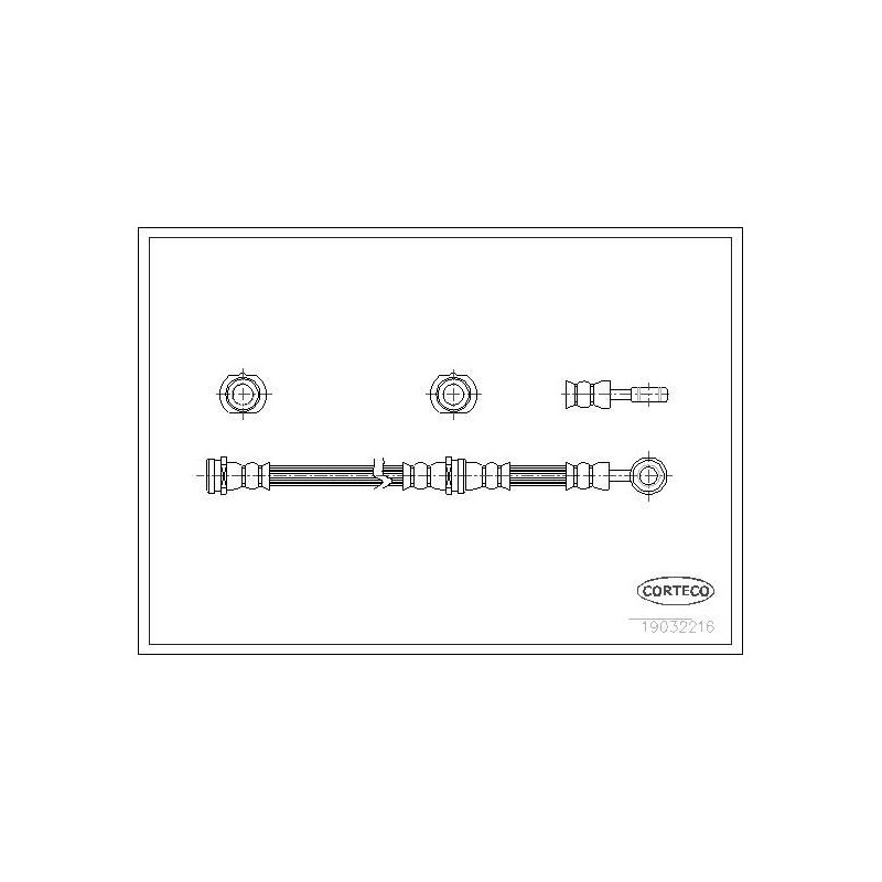 Flessibile freno asse posteriore - CORTECO
