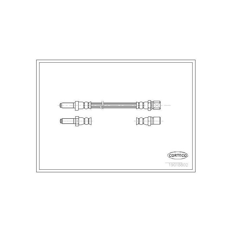 Flessibile freno asse posteriore - CORTECO