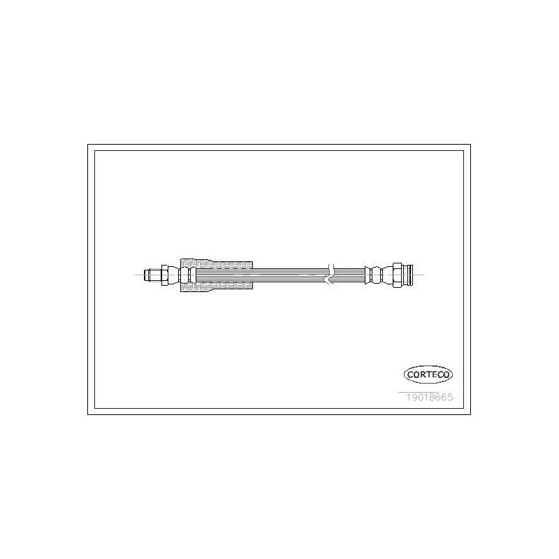 Flessibile freno asse anteriore - CORTECO
