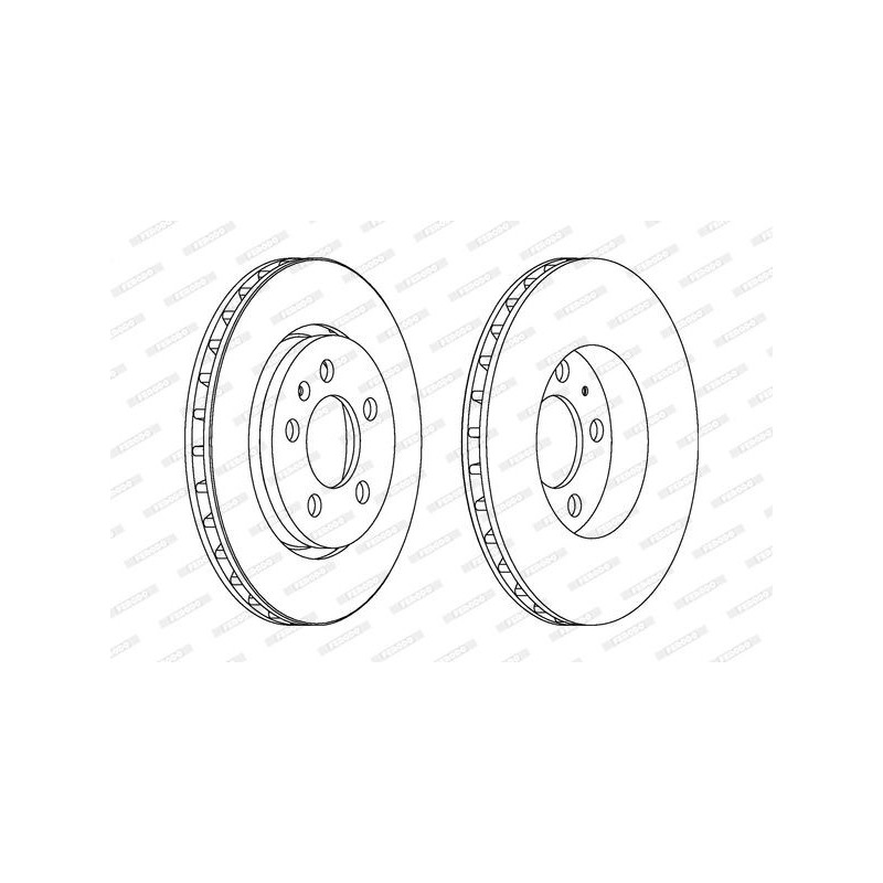 Disco freno asse posteriore - FERODO