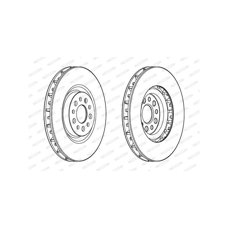 Disco freno asse anteriore - FERODO