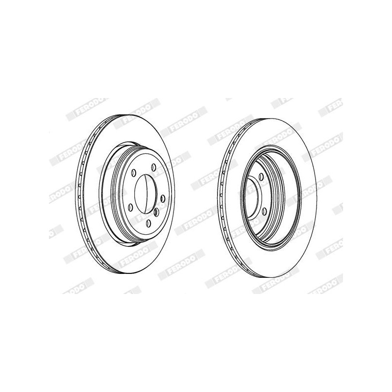 Disco freno asse posteriore - FERODO