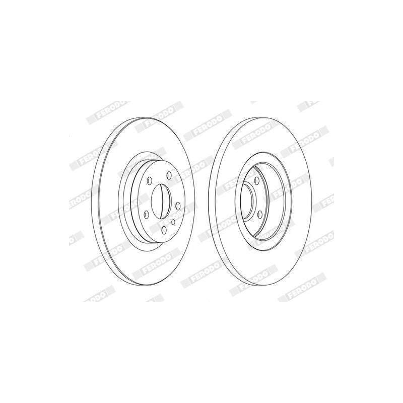 Disco freno asse anteriore - FERODO