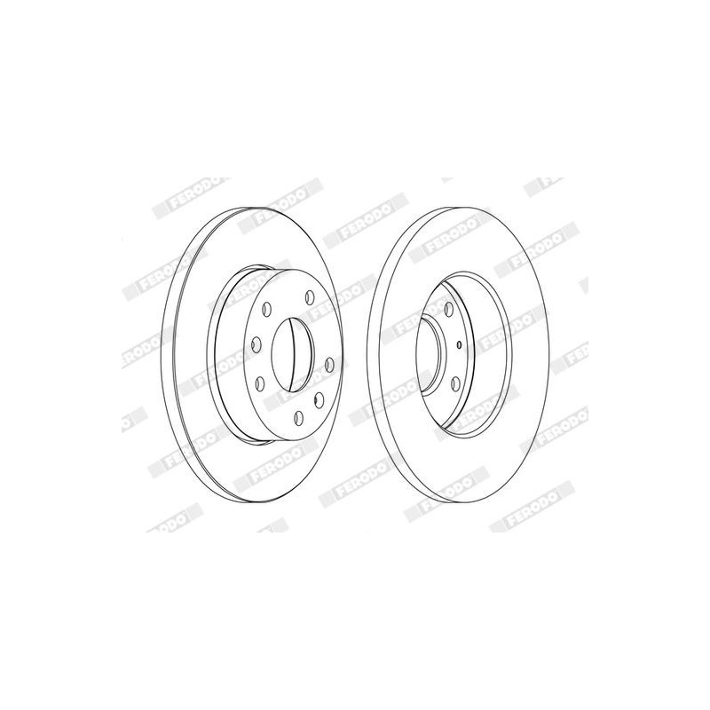 Disco freno asse anteriore - FERODO