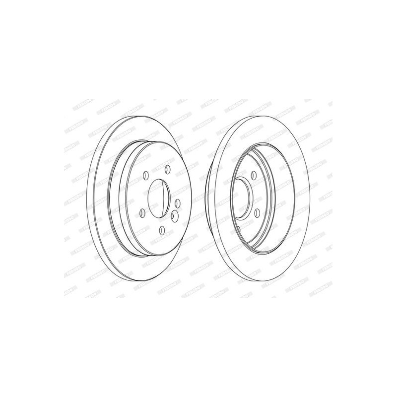 Disco freno asse posteriore - FERODO