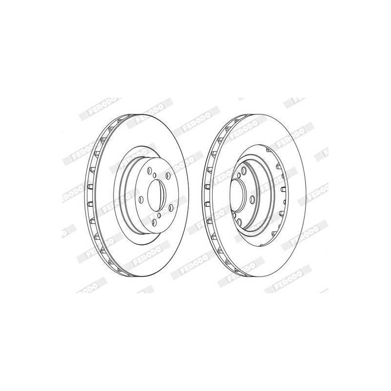 Disco freno asse anteriore - FERODO