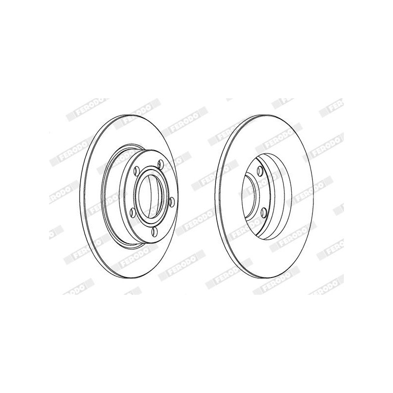 Disco freno asse posteriore - FERODO
